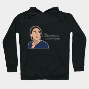 Alexandria Ocasio-Cortez - Cartoon Art Hoodie